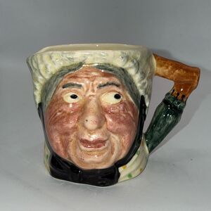 Lancaster & Sandland Sarah Gamp Miniature Toby Mug Hand Painted England vintage
